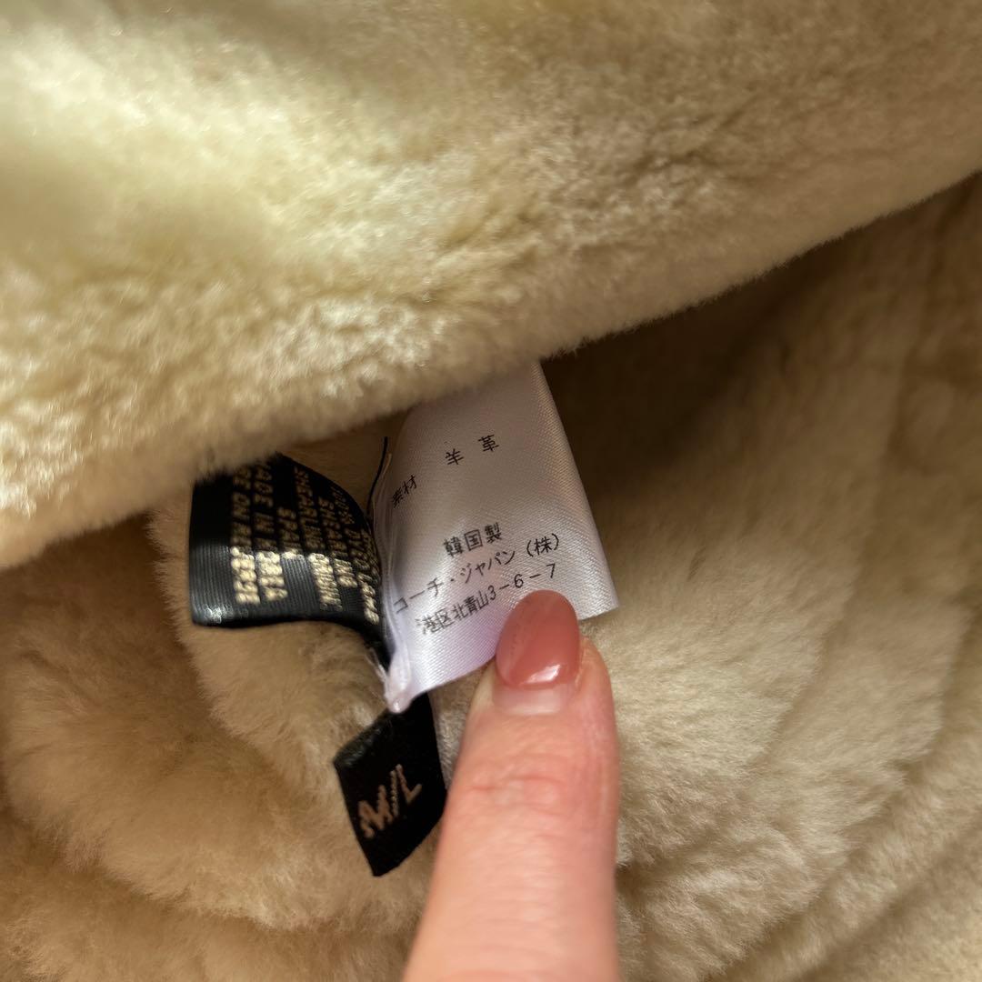 COACH ムートンファー帽子