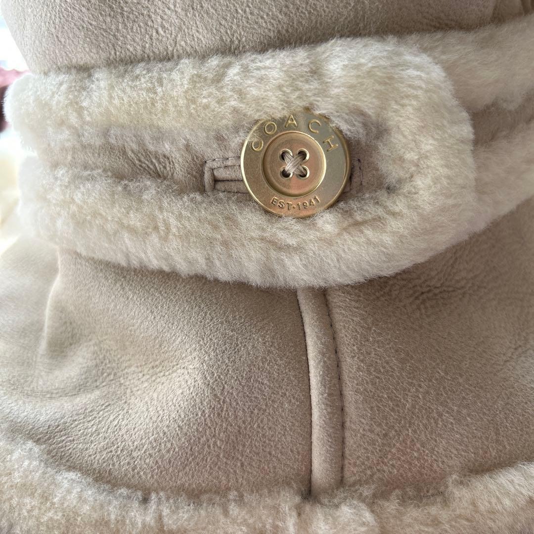 COACH ムートンファー帽子