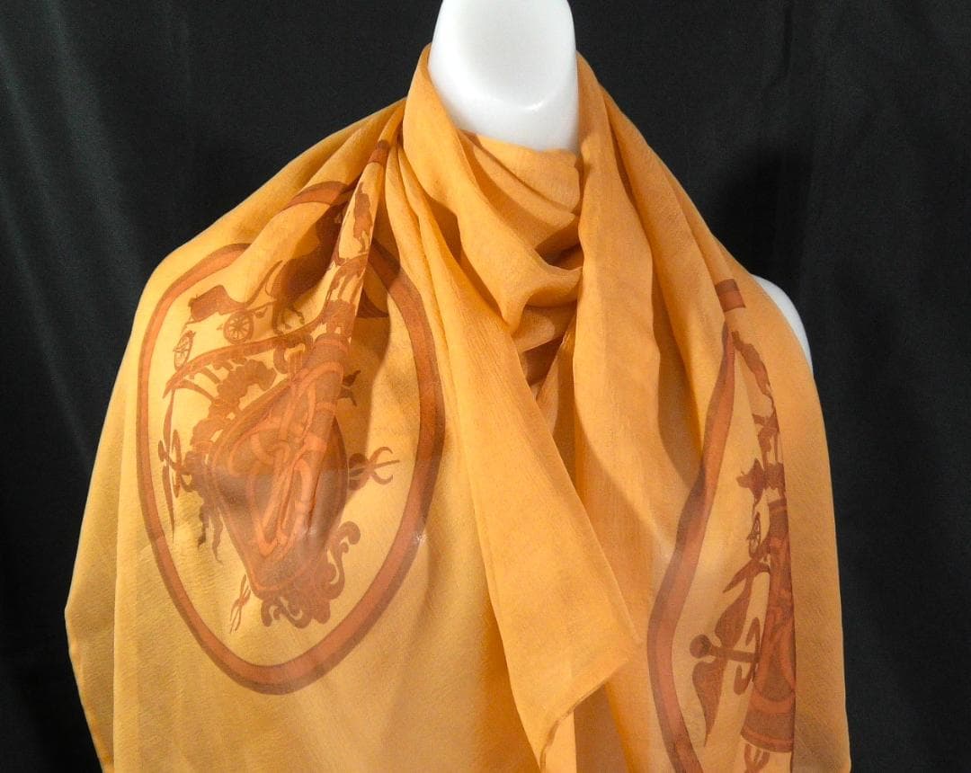 HERMES エルメス　大判ストール　ショール　　 D568