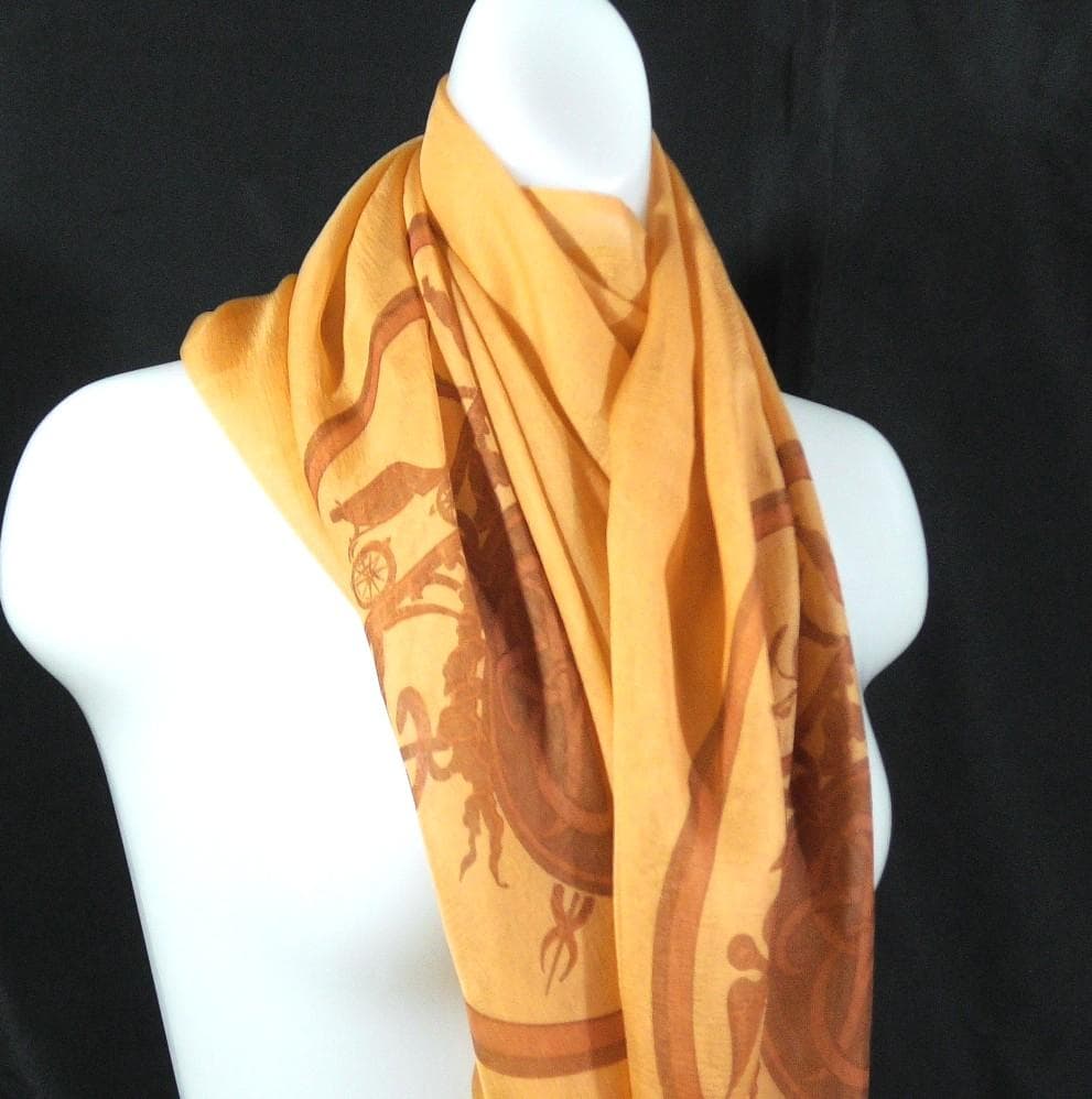 HERMES エルメス　大判ストール　ショール　　 D568