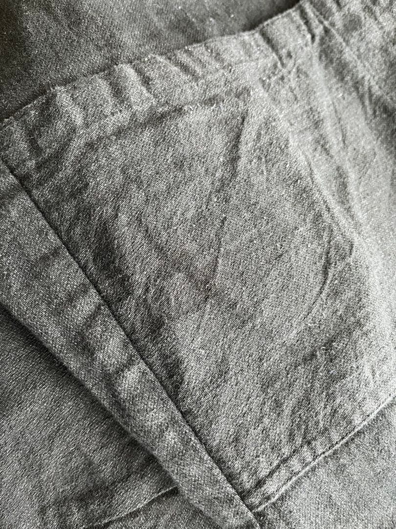 タマキニイメ　USED BLACK denim タルンパンツ　ブラック