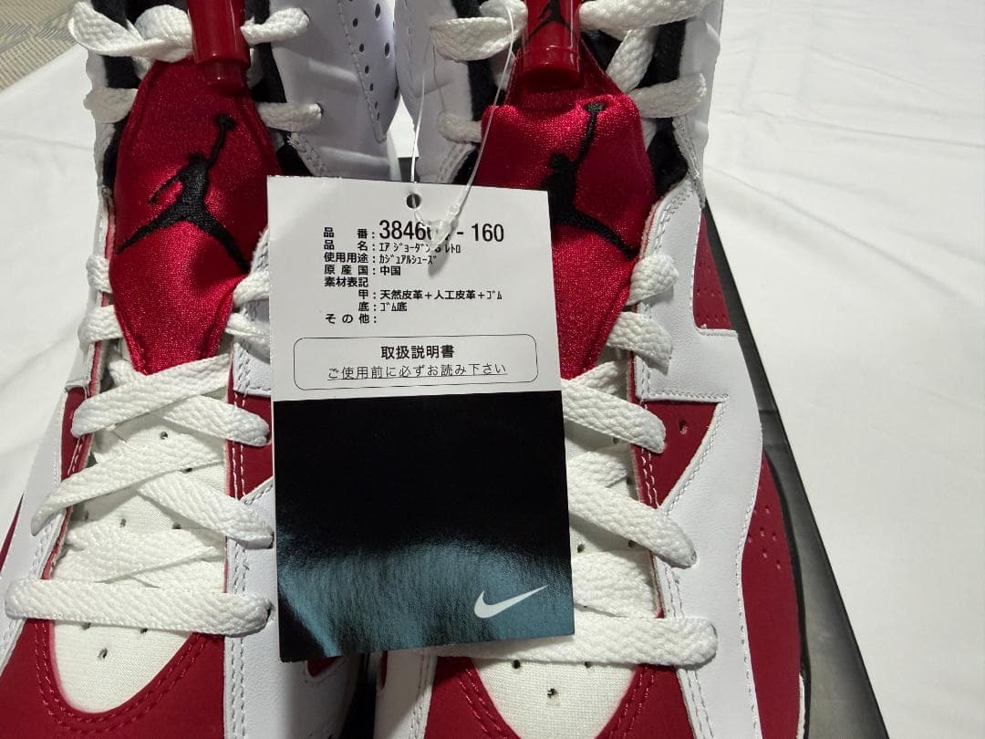 ナイキ NIKE AIR JORDAN 6 レトロ Carmine カーマイン