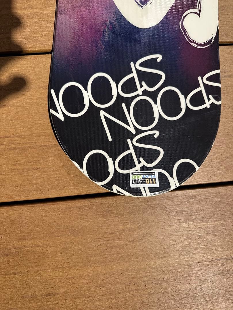 キッズスノーボード SPOON 110cm＋バイン＋ダイヤルブーツ　2023年