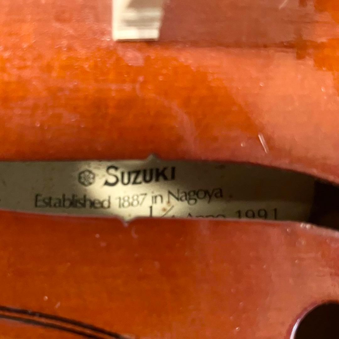 【美品】SUZUKI バイオリン No.280 1/4サイズ スズキ ケース付