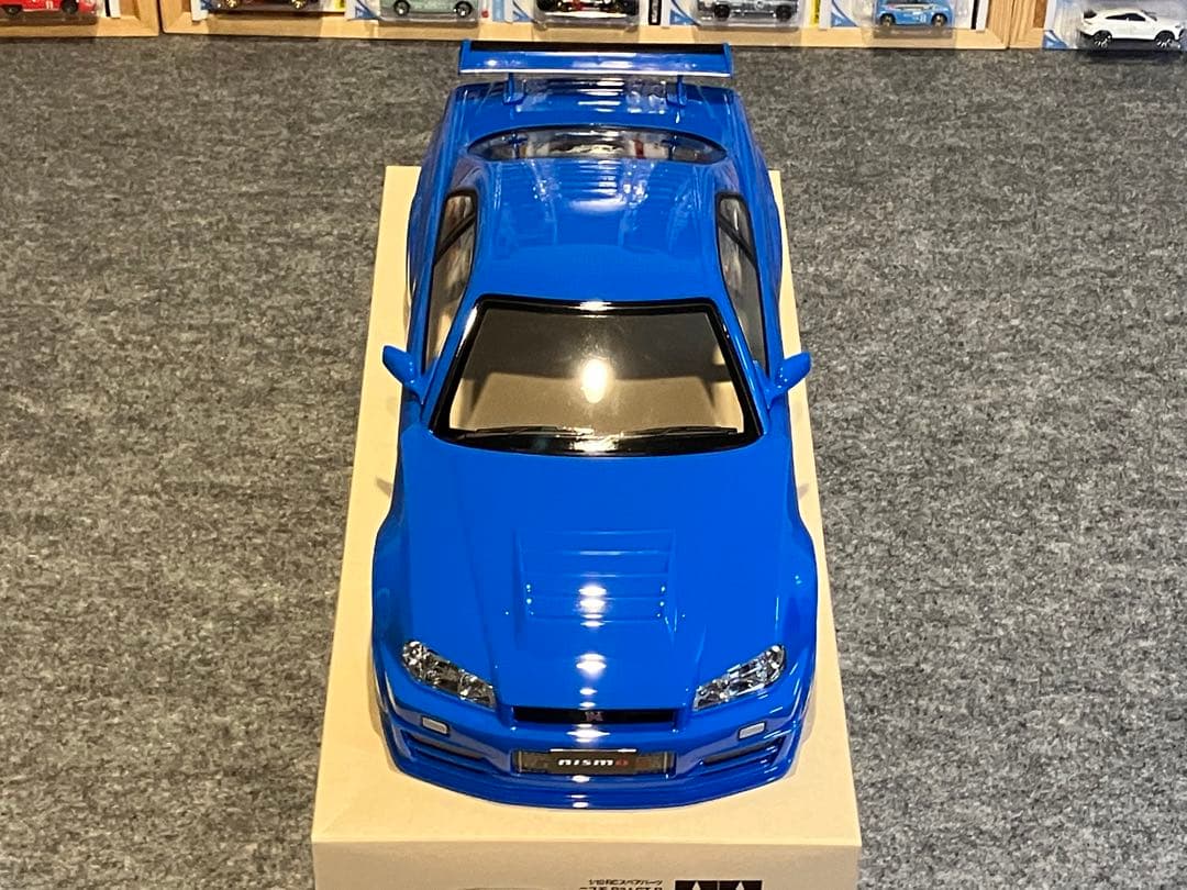 タミヤラジコン日産スカイラインGT-R R34塗装済 スペアボディ ブリリアント