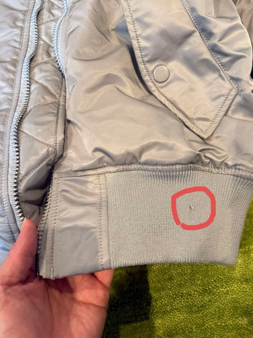 ALPHA アルファMA-1 フライトジャケット グレー