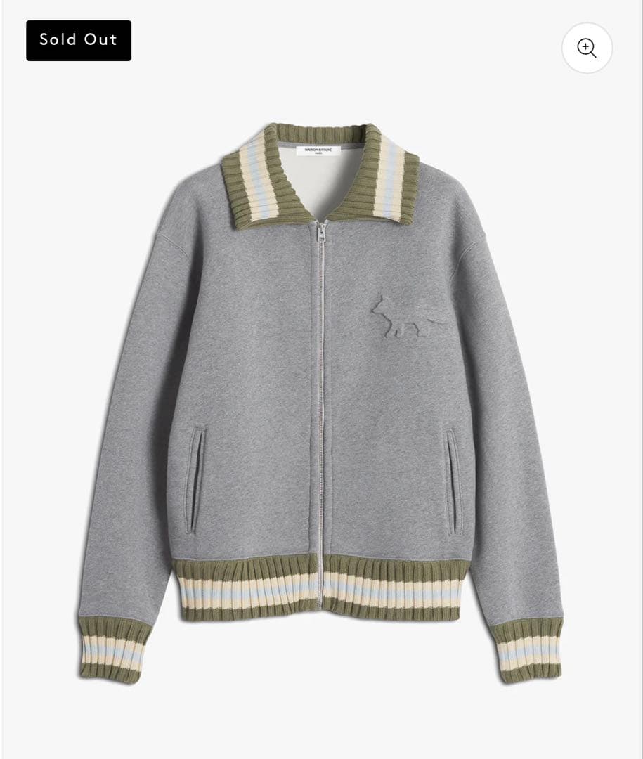 maison kitsune スウェット　ボンバージャケット