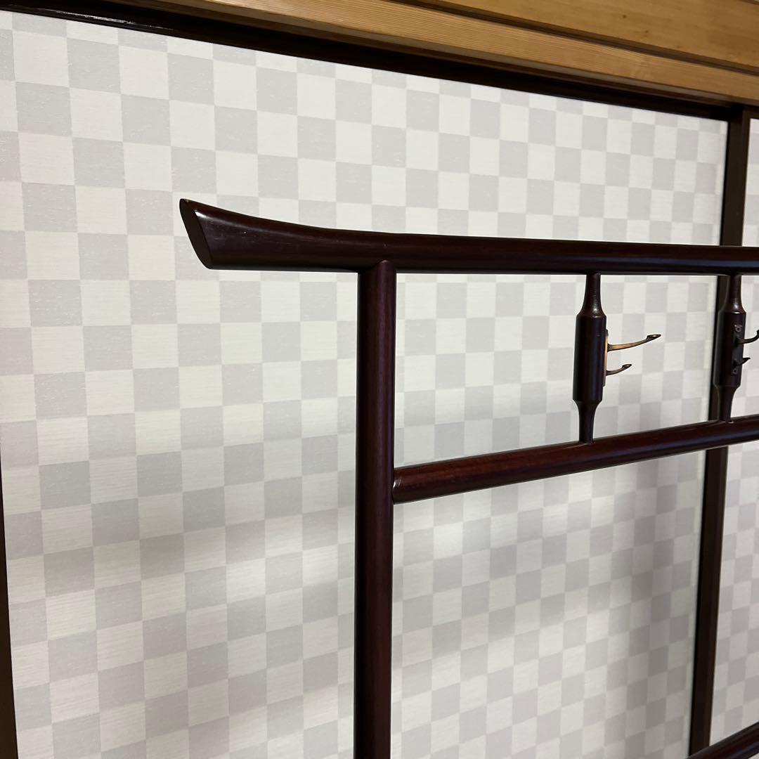 衣桁　着物掛け　昭和レトロ　折りたたみ　アンティーク　衣紋掛け　和家具　木製