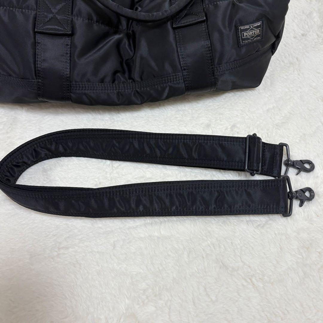 ✨極上品✨ PORTER　タンカー　2way　ドラムバッグ　ボストンバッグ　黒