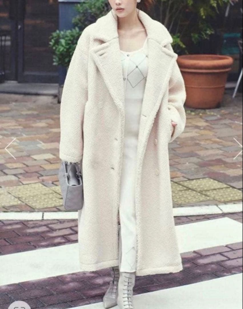 rienda テディボアロングコート