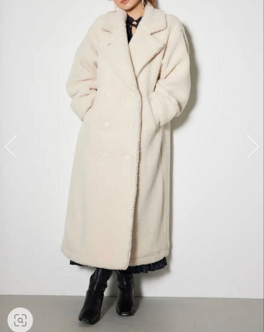 rienda テディボアロングコート