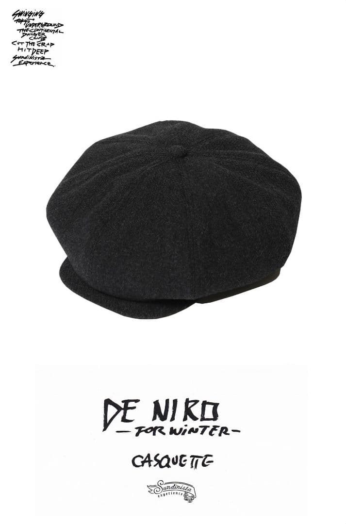 SUNDINISTA EXPERIENCE　De Niro ウールキャスケット