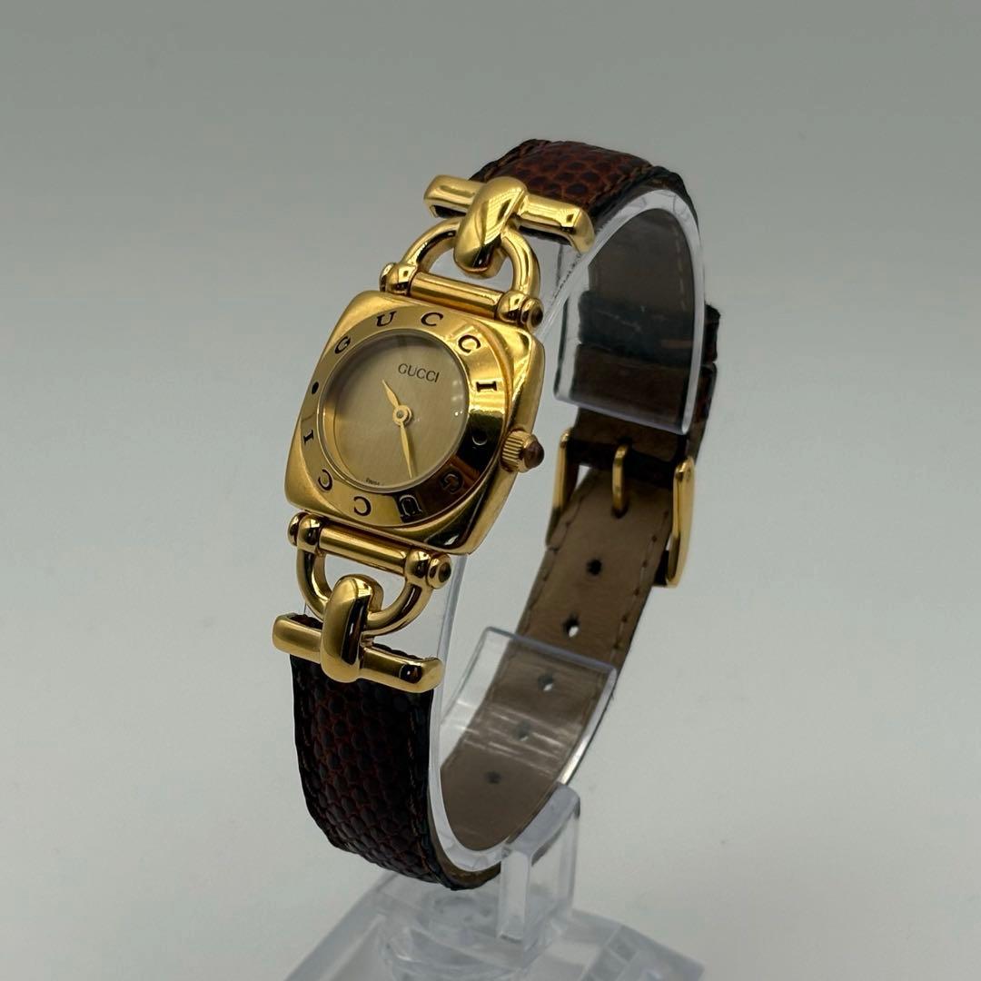 GUCCI グッチ ホースビット 6300L クオーツ レディース腕時計