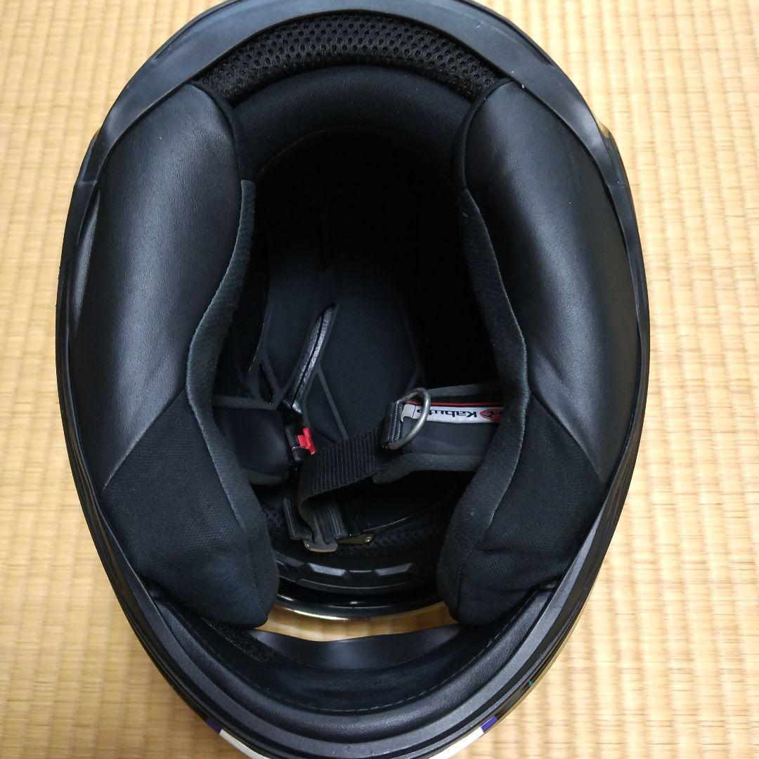 オージーケーカブトKAMUI3エテルノブラックブルー XLサイズ❰インカム付き❱