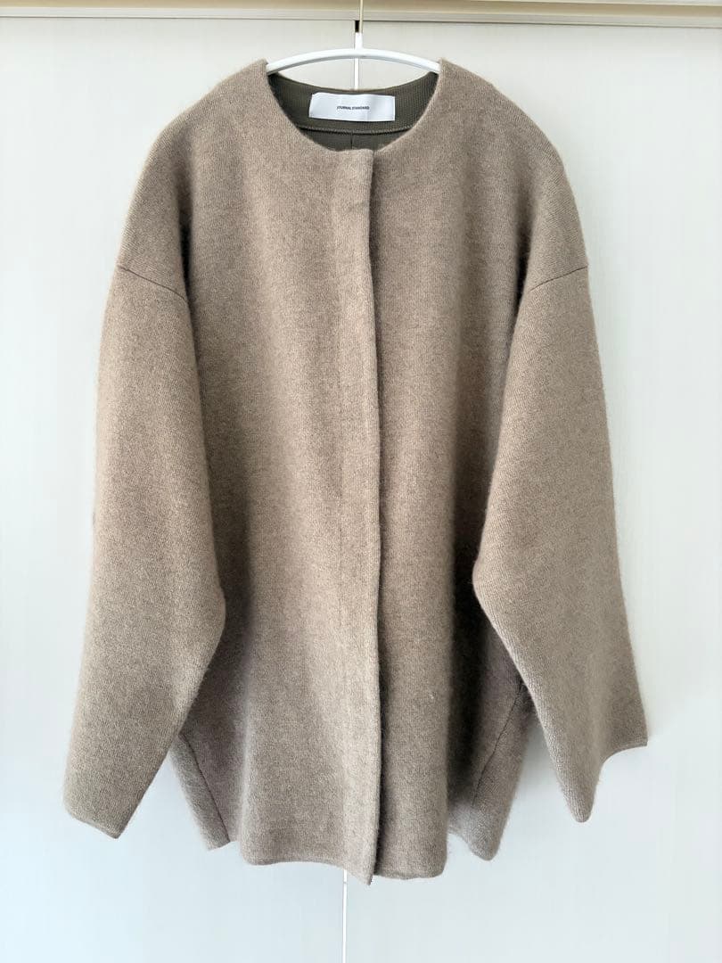 ジャーナルスタンダード　ダブルフェイスコクーンカーディガン　ニットジャケット