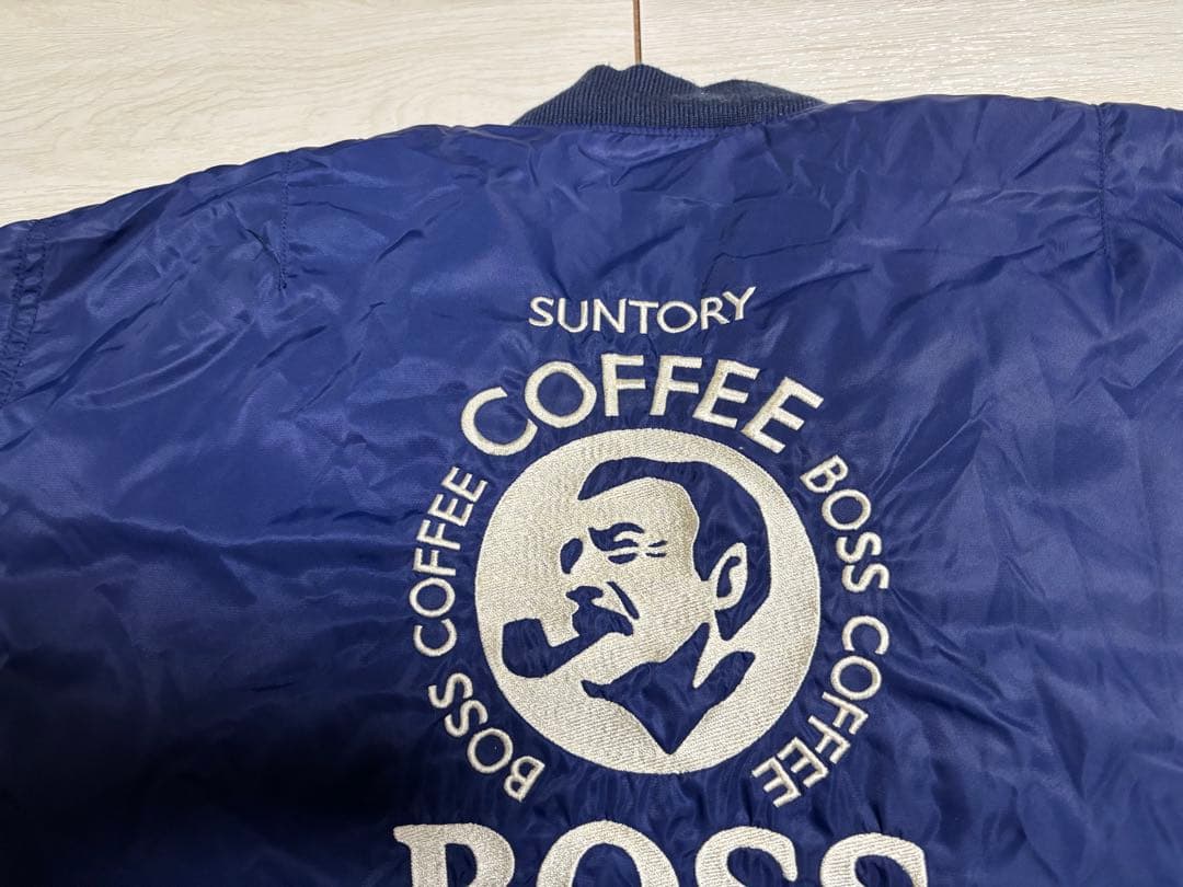 BOSS COFFEE MA-1ジャケット ネイビー