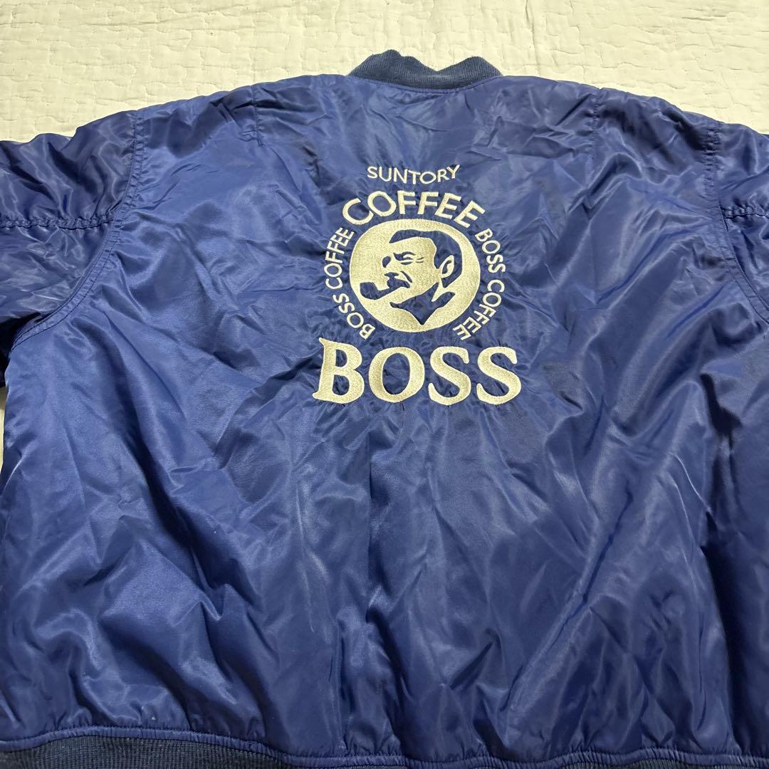 BOSS COFFEE MA-1ジャケット ネイビー