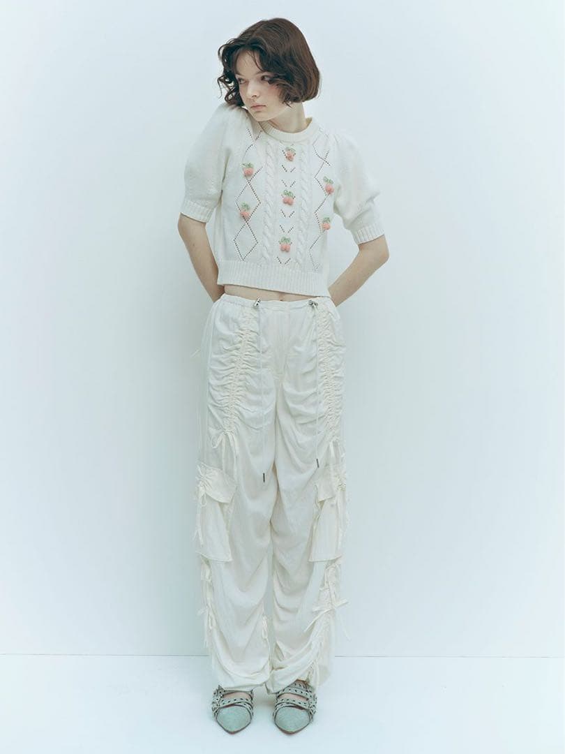 美品✨ FURFUR リボンディテールカーゴパンツ