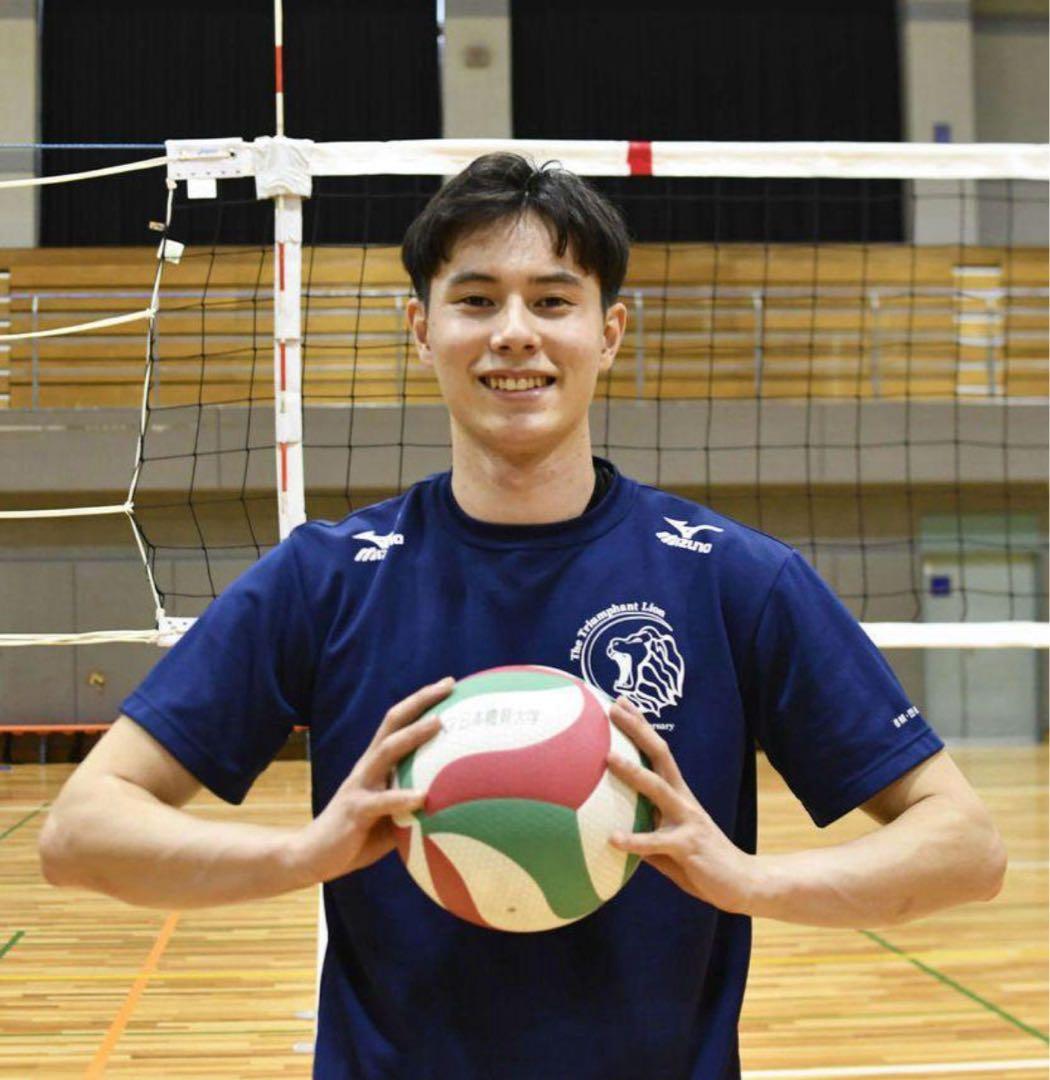 値下げ！髙橋藍着用 日本体育大学 Mizuno バレーボール Tシャツ