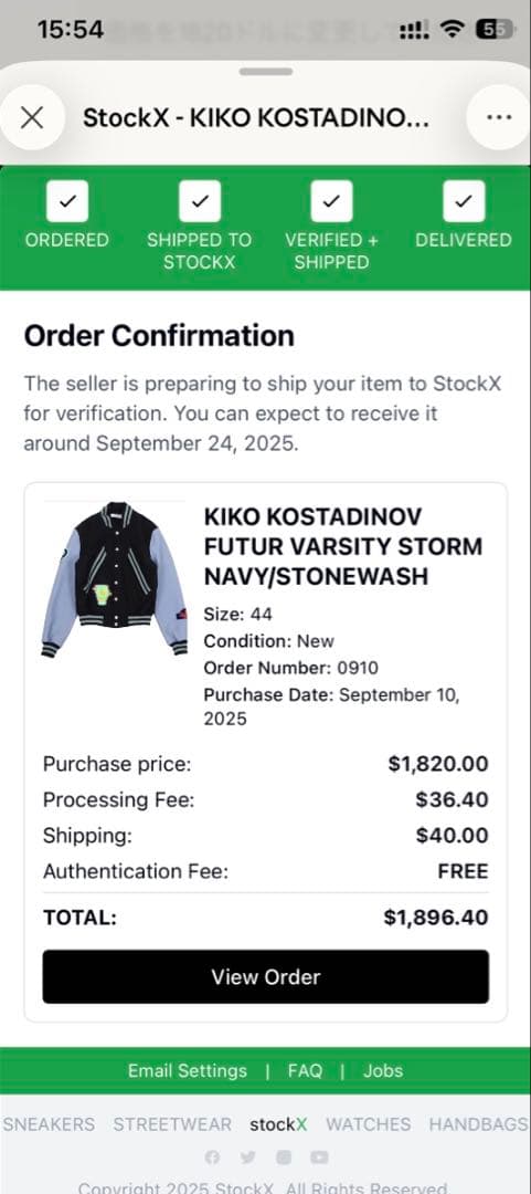 ジャケット・アウター KIKO KOSTADINOV 22SS varsity jacket