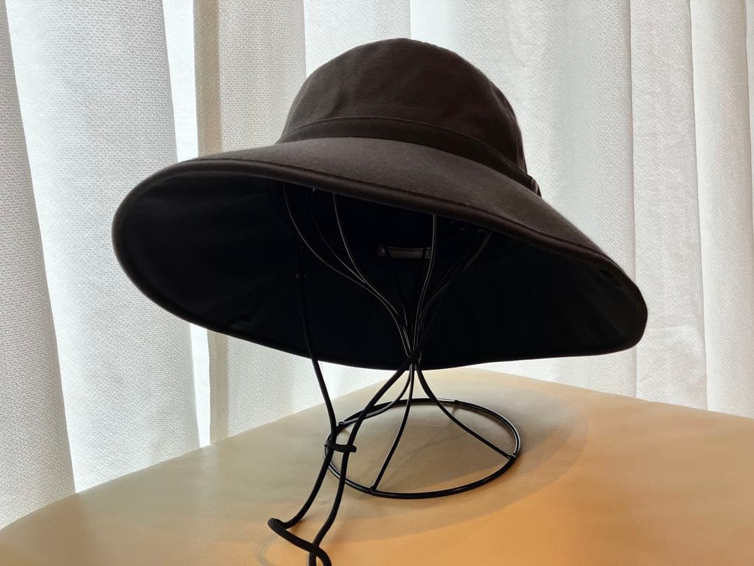 新品　試着のみ　サンバリア　黒　ウィンドハット　Lサイズ