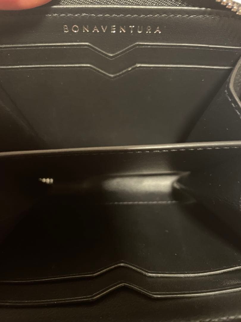 完売品 BONAVENTURA スモール ラウンドジップ ウォレット 黒