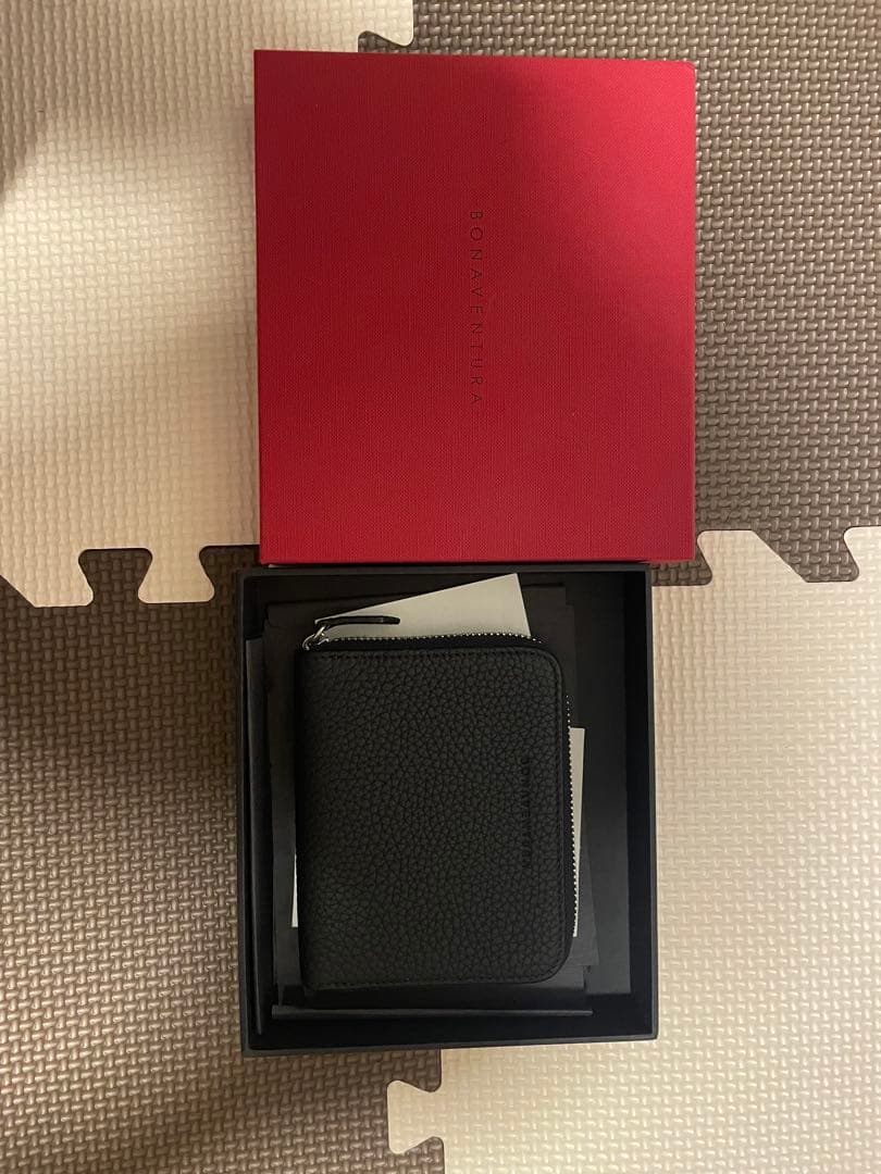 完売品 BONAVENTURA スモール ラウンドジップ ウォレット 黒