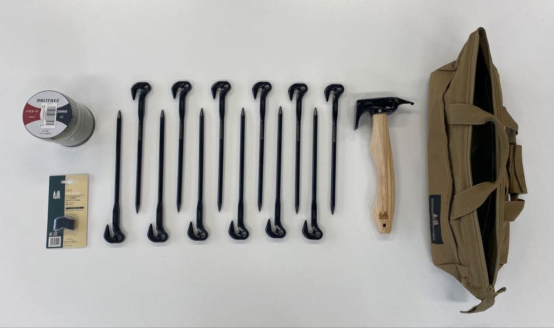 オガワ　ハンマー　ペグ　ケース　アルミ自在