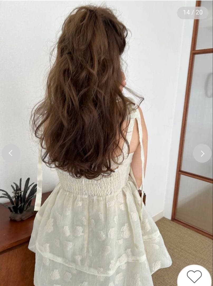 lily brown シアージャガードペプラムトップス