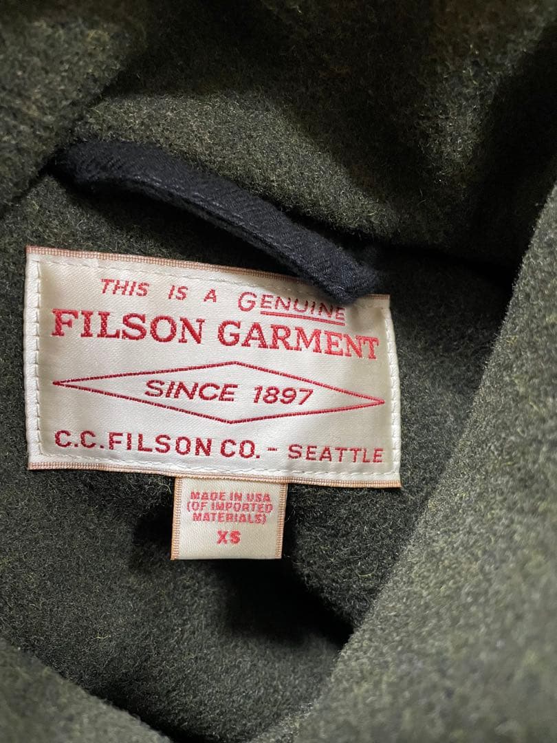 【美品】Filson マッキノー/マッキーノクルーザー 38 試着のみ 希少XS