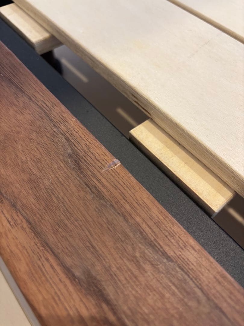 無印　ベッドフレーム・ヘッドボード・脚　セミダブル