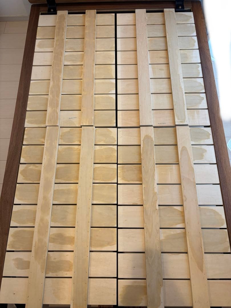 無印　ベッドフレーム・ヘッドボード・脚　セミダブル