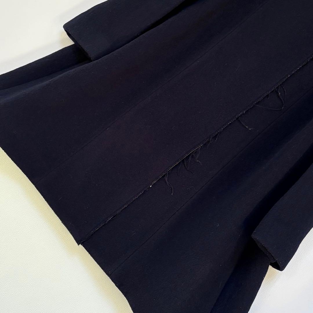 セリーヌ CÉLINE フィービー期 ノーカラークロンビーコート ネイビー 42