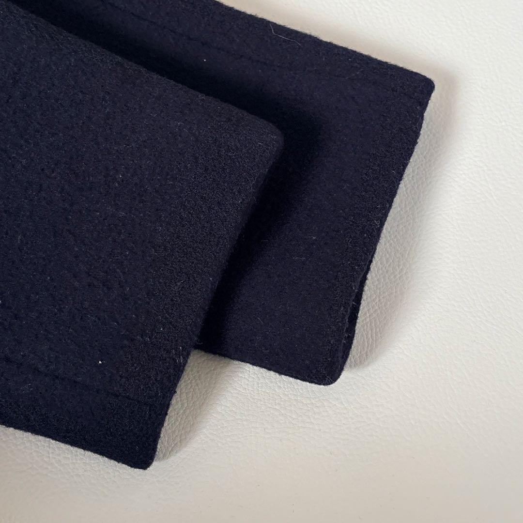 セリーヌ CÉLINE フィービー期 ノーカラークロンビーコート ネイビー 42