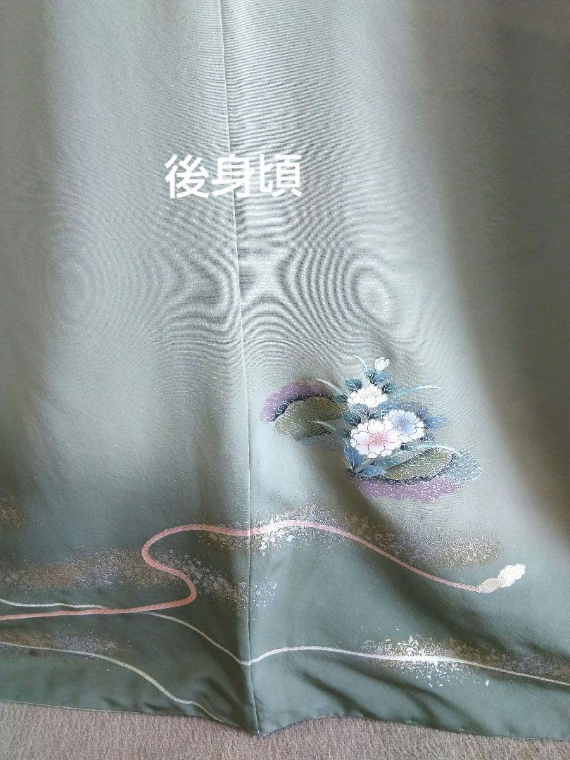 専用 最終値下げ F‐305 付け下げ 京友禅 組紐 袷 金彩 銀彩 暈し 美品