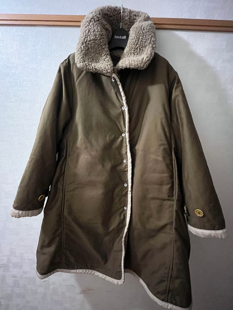 R45RPM サテン×ボア　908 リバーシブルコート