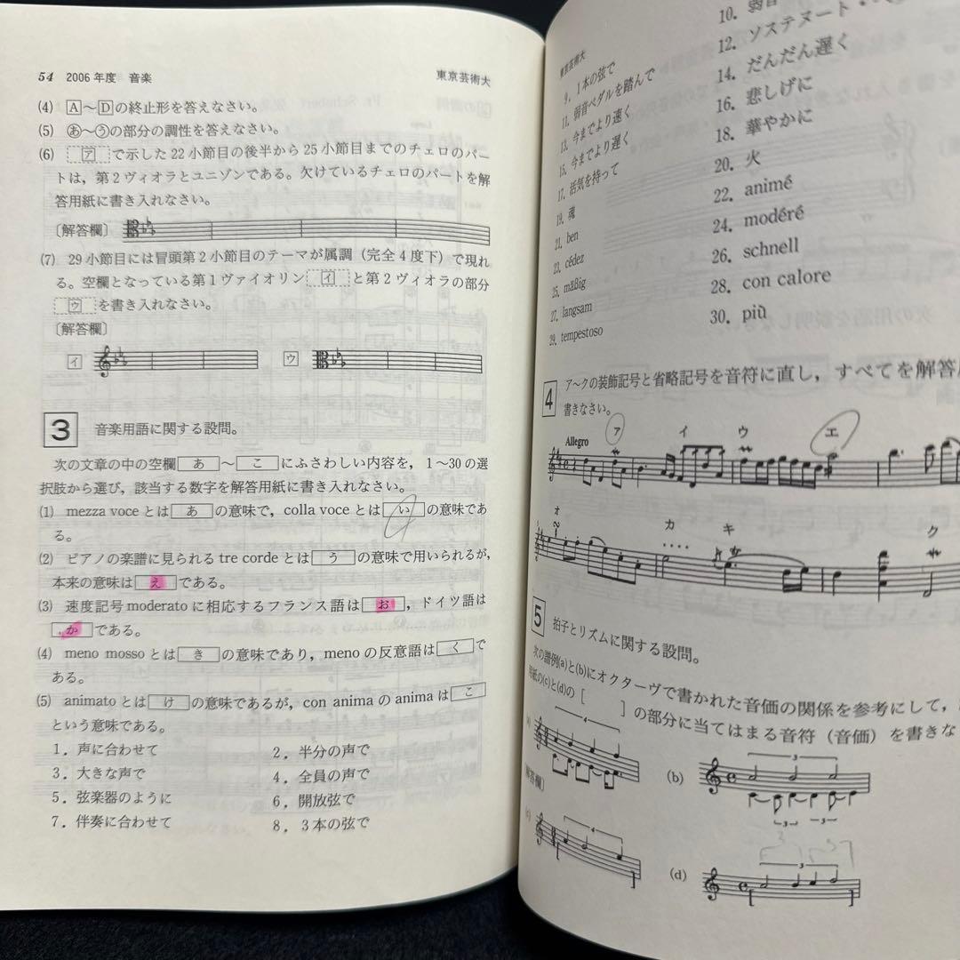 赤本　東京芸術大学　東京藝術大学　2002年～2023年　22年分