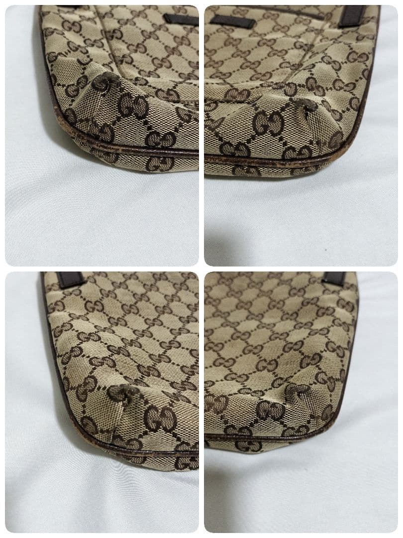 GUCCI GGパターン ショルダーバッグ　キャンバス　斜め掛け