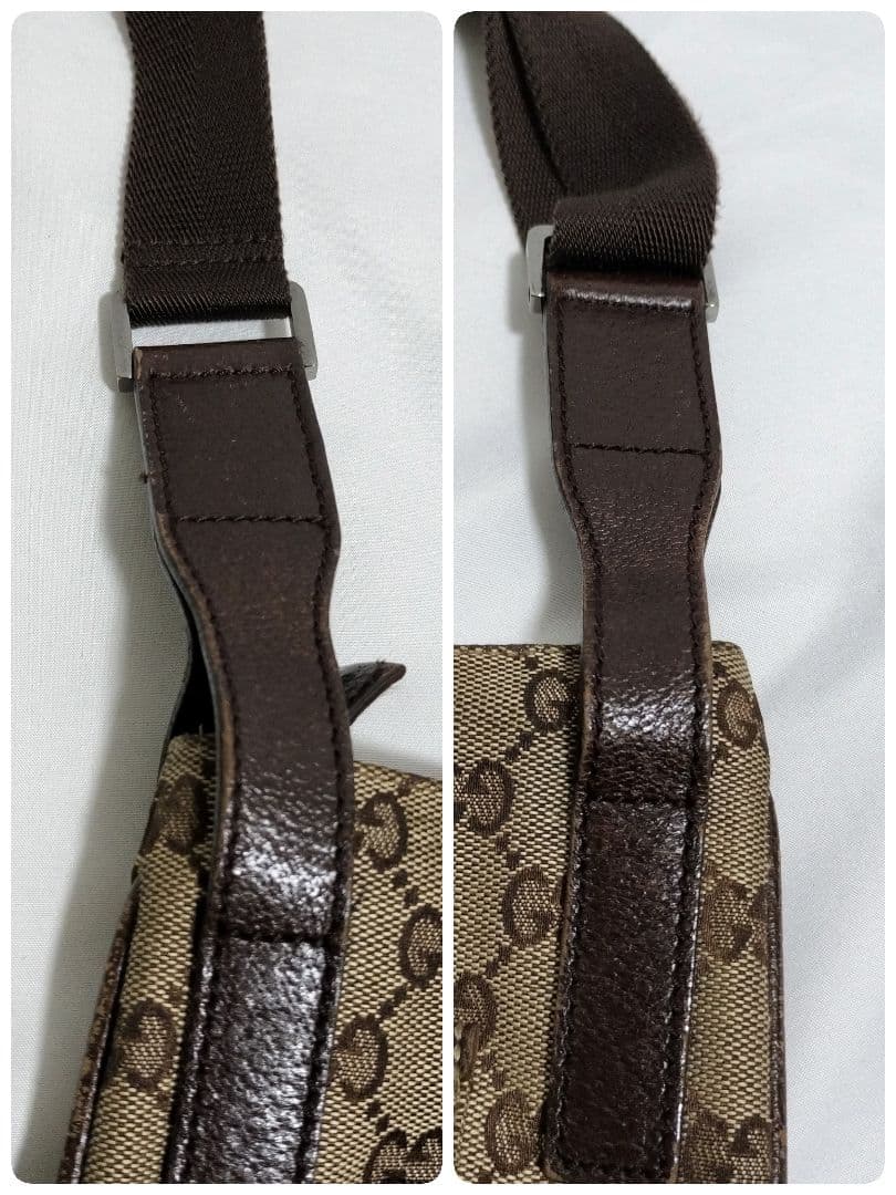 GUCCI GGパターン ショルダーバッグ　キャンバス　斜め掛け