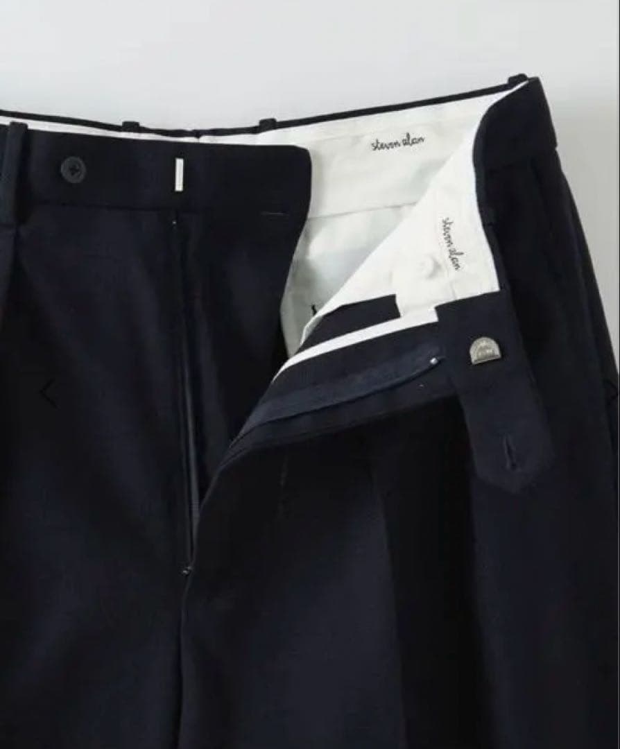 Steven alan 黒チノパン・スラックス