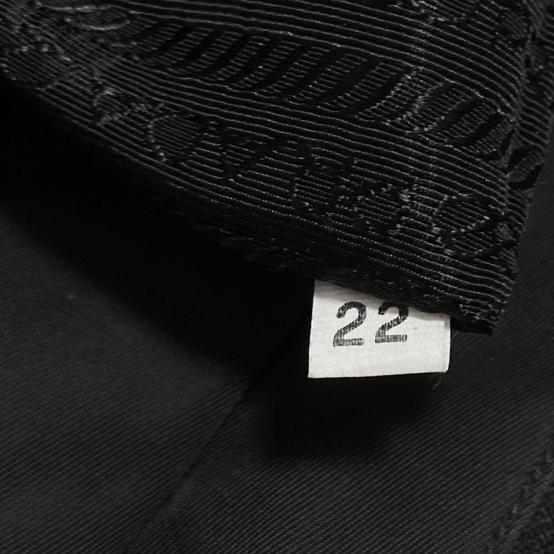 良品　PRADA プラダ　トートバッグ　ナイロン　レザー　ショルダーバッグ　黒