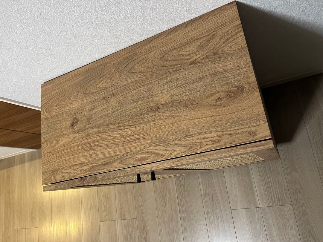 LOWYA　ラタン調キャビネット　リビングボード