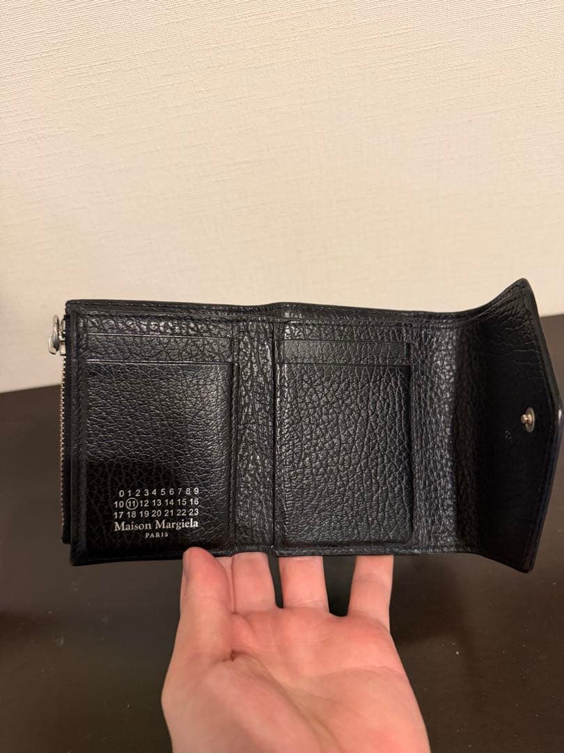 Maison Margiela メンズ ブラック 二つ折り財布