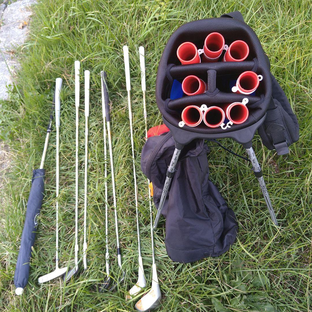 E2, PING キャディバッグ 青ミズノレディースハーフセット, 傘付き