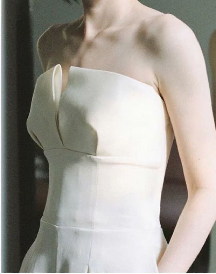 二次会・前撮り　ウェディング　ホワイトパンツドレス　Mサイズ