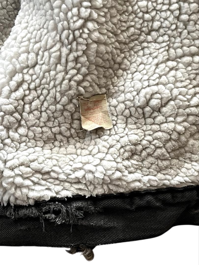 vintage us製LEVI'Sリーバイス裏ボアトラッカージャケット黒S