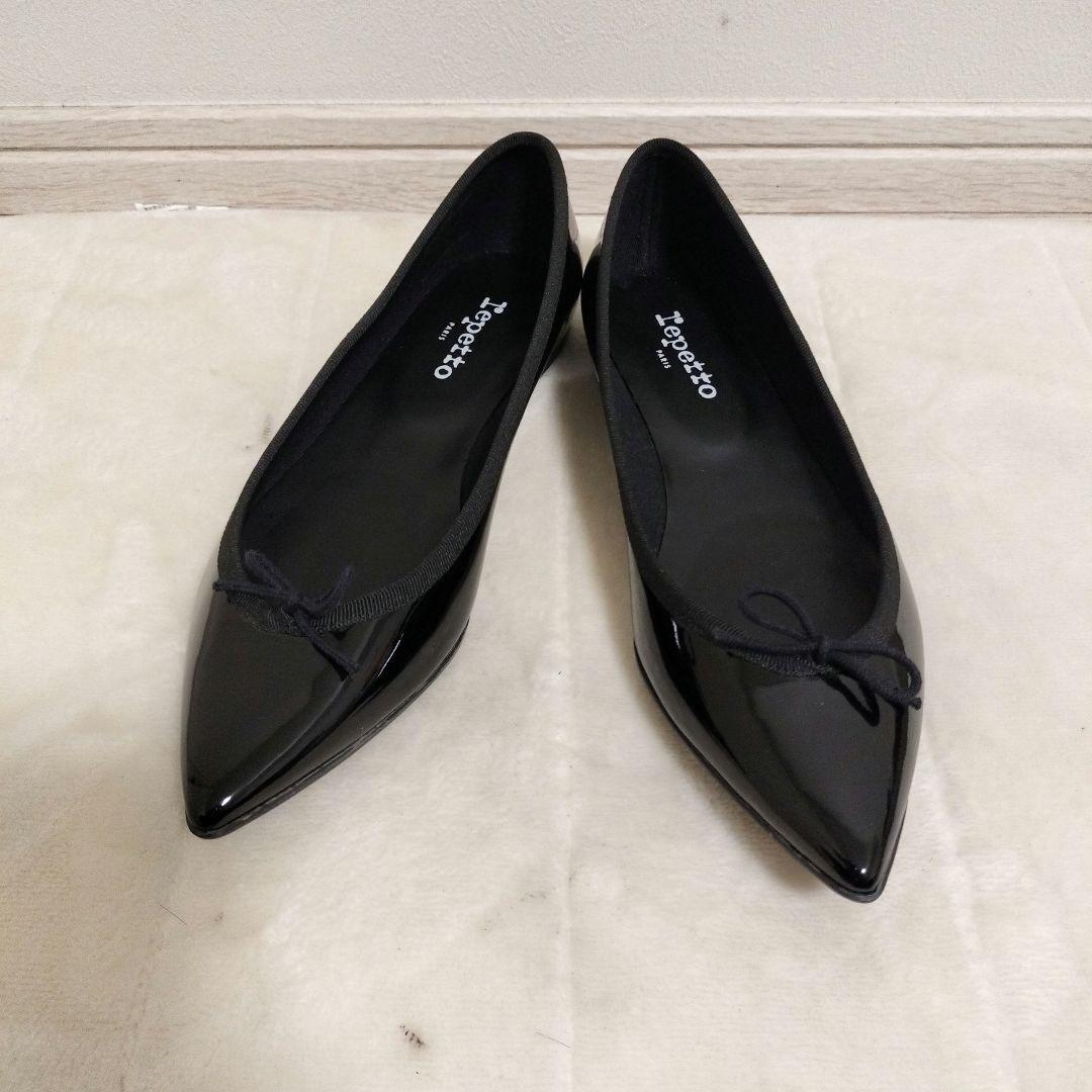 【美品】レペット JUNON バレエシューズ 24.5cm 黒