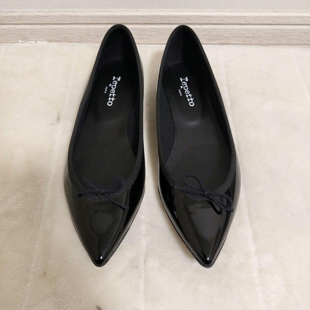 【美品】レペット JUNON バレエシューズ 24.5cm 黒