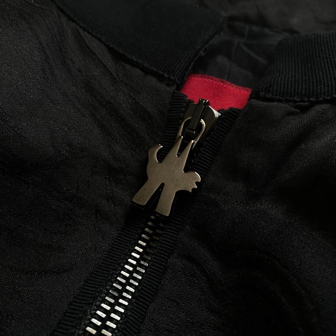 極美品■モンクレール ガムルージュ　ジャガード　ジップアップワンピース　黒　0