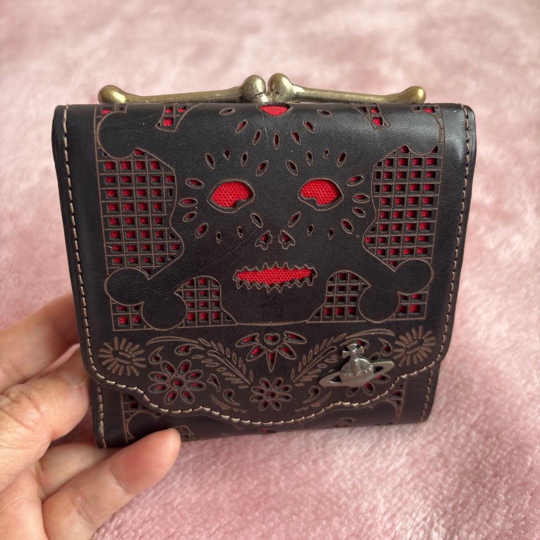 Vivienne Westwood スカルデザイン三つ折り財布